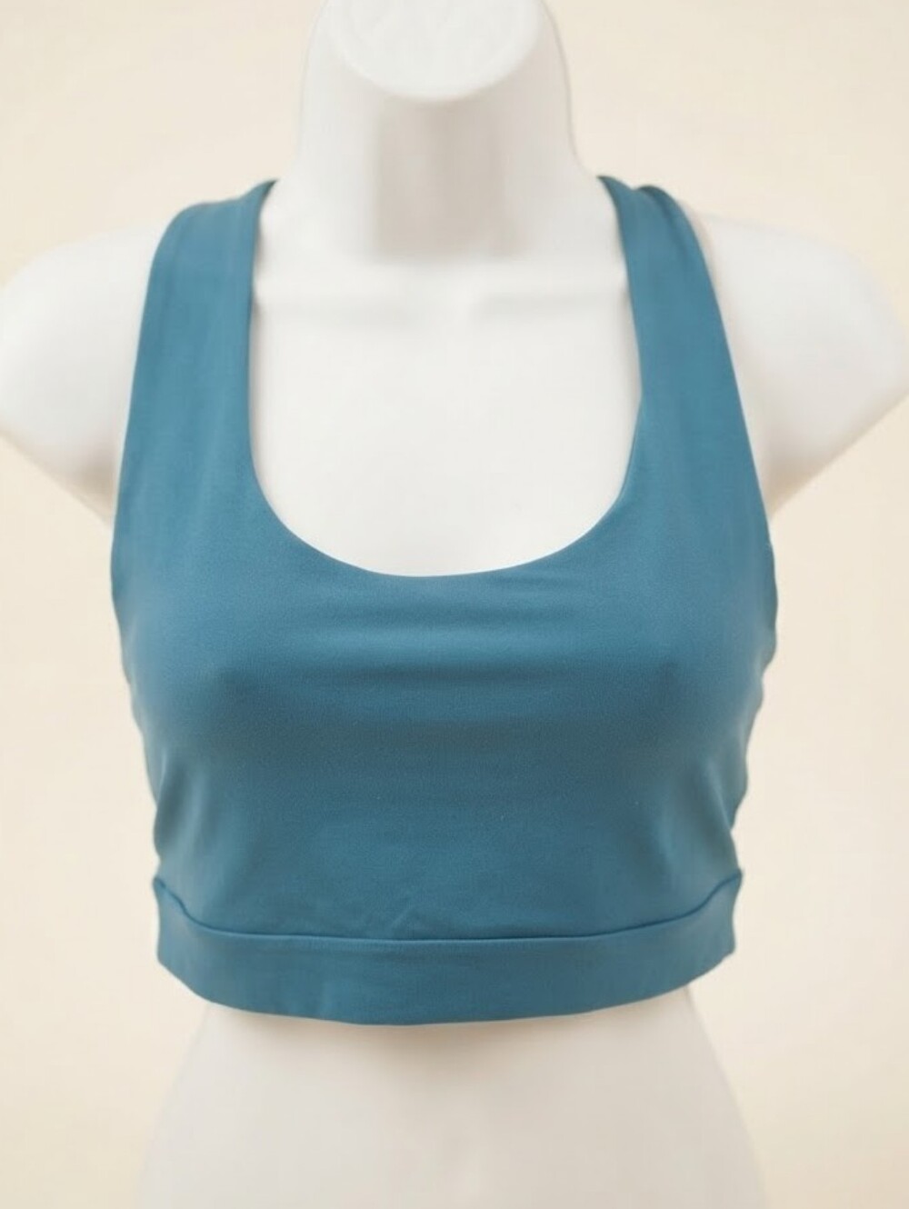 Queenje Ke Women's Teal Scoop-Neck Athletic Bra